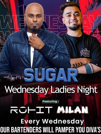 A flyer for a 'Sugar' Wednesday night.