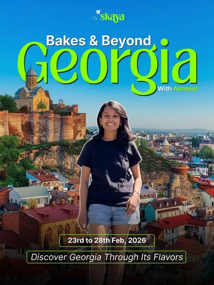 Ready for a trip that's all about bakes and beyond? Join our host Ashwini in Georgia to discover the country through its unique flavors and beautiful landscapes.