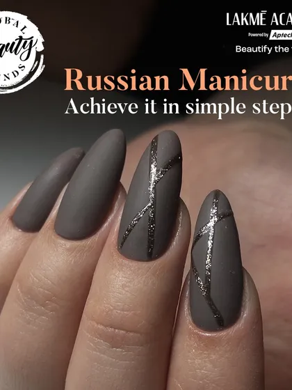 Get familiar with global beauty trends like the Russian Manicure. Our curriculum includes this meticulous technique, which focuses on precise cuticle care using an e-file to achieve a clean, polished, and long-lasting finish.