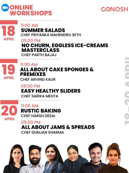 Conosh - Online Culinary Workshops Our Workshop Experience photo 24