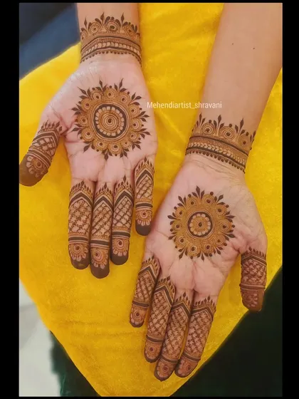 Mastering the mandala is a key first step for any aspiring mehendi artist. I focus on teaching perfect symmetry, consistent line work, and balanced composition, which are the foundational skills needed for more complex patterns.