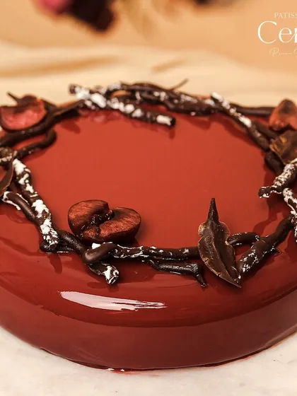 An exquisite new take on the classic Black Forest. My Forêt Noire features luscious layers of rich chocolate, tart cherry, and cream.