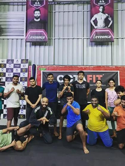 This is our Friday night Brazilian Jiu-Jitsu class. It's where you learn badass moves, develop grappler's strength, and engage in a physical chess match.