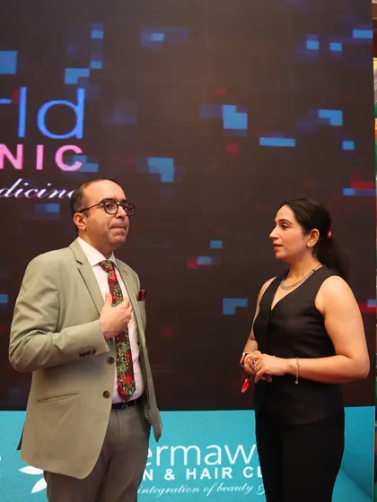 On stage at SKINflicks 2025, sharing our vision for the integration of beauty and medicine. These events are a wonderful platform to discuss the science behind skin health with a wider audience.