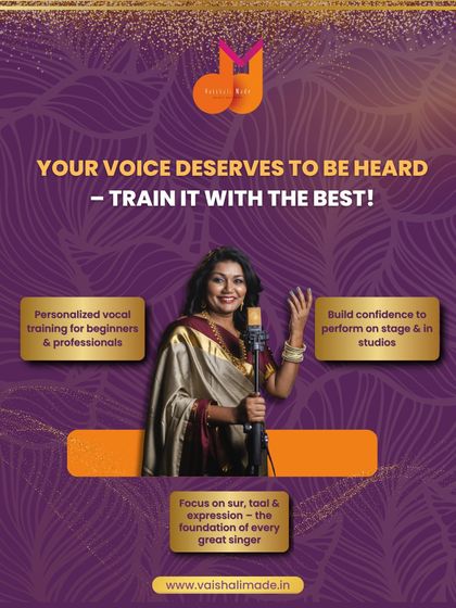 Your voice deserves to be heard, and it deserves the best training. I offer personalized vocal training for all levels, focusing on the foundational elements of 'sur', 'taal', and expression to build your confidence.