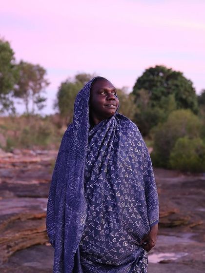 A look into our cherished collaboration with Bábbarra Women's Centre from Australia. This project involves translating their sacred lino-print stories, like the Yawkyawk mermaid design, into meticulously carved teak woodblocks, weaving a narrative of cultural harmony.