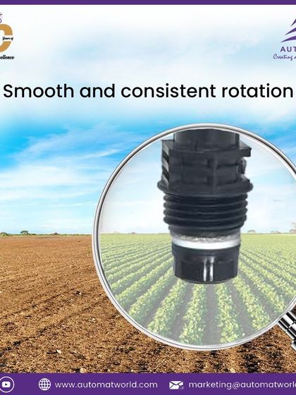The 22XU mini sprinkler is engineered for smooth and consistent rotation. This ensures that water is distributed evenly across the entire irrigation area without any dry spots.