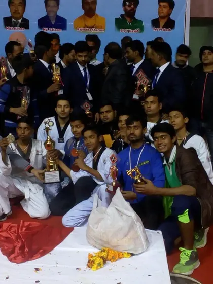 The team gathers for a final photo, proud of their individual and collective achievements.