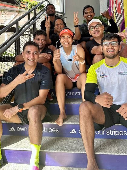 Post-run smiles with the team. These are the moments of connection and friendship that make the early morning alarms worth it.