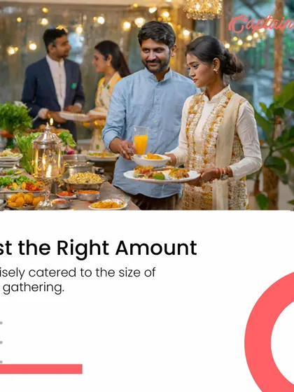 I cater precisely to the size of your gathering, ensuring you have just the right amount of food. This image of guests enjoying a buffet illustrates how my service is scaled to fit your specific event needs perfectly.