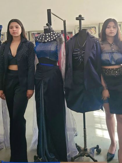 Reviewing student creations that showcase a blend of modern silhouettes and intricate detailing. I provide constructive feedback on everything from fabric choice to finishing, helping students elevate their designs to a professional standard.
