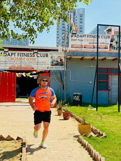 Running is a fundamental part of our training. We have a track right outside the box, which we use for our morning runs and conditioning drills.