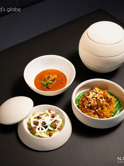 The Nomad's Globe from Nadodi KL, a stunning dish featured during our collaborative pop-up.