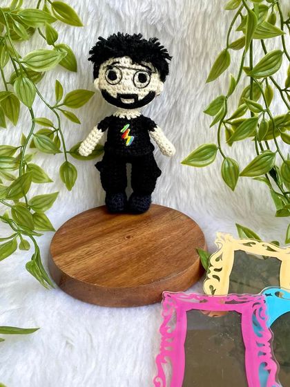 This mini replica doll was a special request, complete with a rainbow lightning bolt on the t-shirt. I love a creative challenge and was so happy to bring this unique detail to life for a special gift.