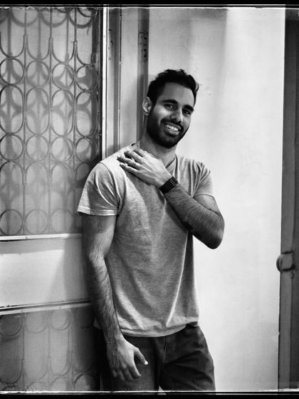 Saksham, with a bright, easy smile. This portrait from my 'Doorways' series is all about capturing natural warmth and friendliness.