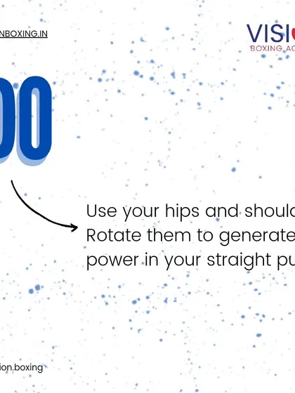 Power in a straight punch comes from the ground up. You must rotate your hips and shoulders to generate maximum force, turning your entire body into the punch.