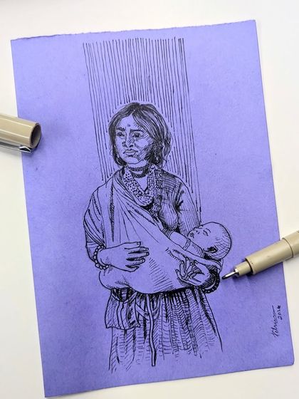 Kalaa Rahasya - Custom Portraits & Illustrations Detailed Ink Illustrations photo 7