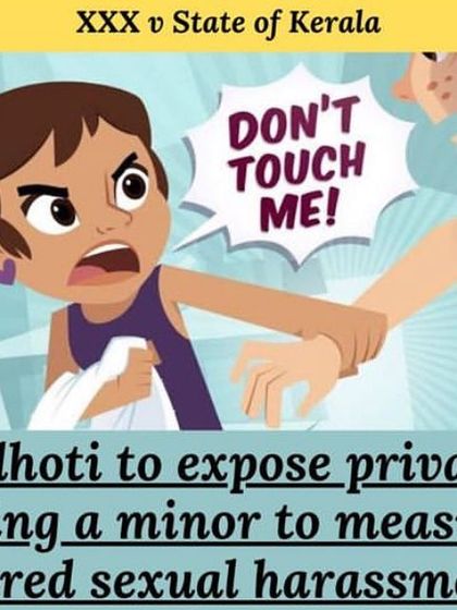 This graphic illustrates what can be considered sexual harassment under the law. In POCSO cases, the definitions are critical, and I ensure they are applied correctly.