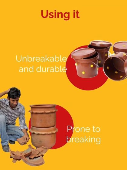 Durability is key. While our terracotta composters are beautiful, they are prone to breaking if handled carelessly. Our plastic models are designed to be tough, durable, and unbreakable with normal use.