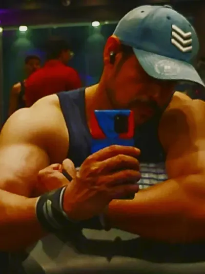 A close-up of the arm and shoulder pump after a solid workout. My programs are designed to maximize blood flow to the muscles, which is essential for growth.