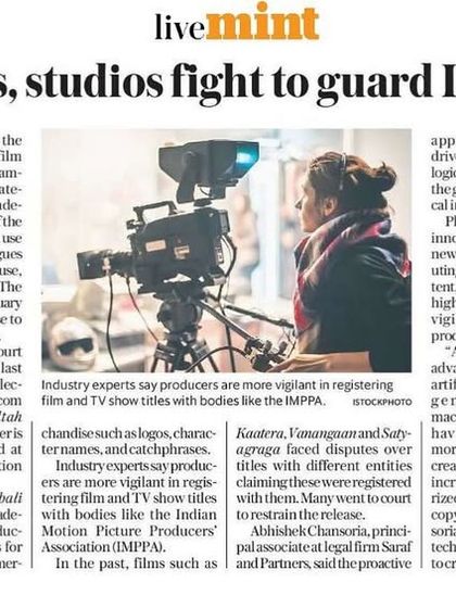 In a piece for LiveMint, our Practice Head Gaurav Sahay discussed the increasing vigilance of film and TV producers in guarding their intellectual property against digital piracy and unauthorized merchandising.