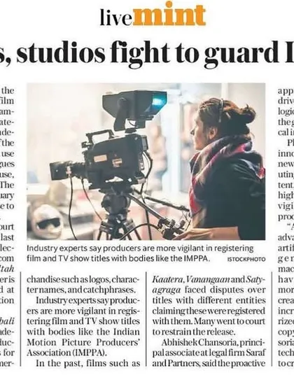 Our Practice Head, Gaurav Sahay, shared his legal perspective with LiveMint on how film and television studios are fighting to guard their intellectual property from digital piracy.