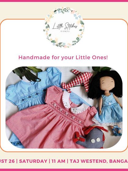 Little Stitches by Ramona offers charming handmade dresses and toys. The attention to detail in their smocked dresses is simply beautiful.