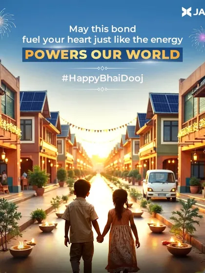 On Bhai Dooj, we celebrate the powerful bond between siblings. May this connection fuel your heart with joy, just as the energy we create powers our world.