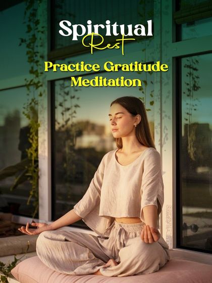Spiritual rest nourishes the soul. Simple practices like gratitude and meditation can bring profound peace and contentment.