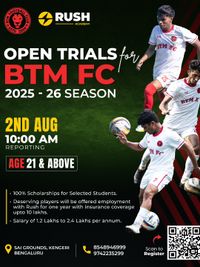 Senior Team Football Trials