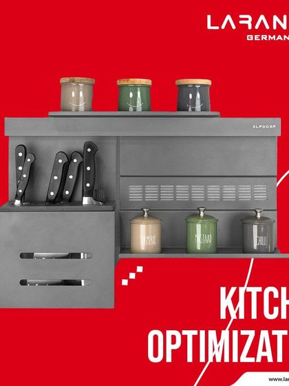 Perfect your kitchen with my Alpdrof range of aluminum bars. They are designed for optimal organization and add a touch of modern elegance.