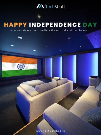 This home theatre setup combines comfortable, modern sofas with large-format projection and integrated ambient lighting. We design spaces that are perfect for both casual viewing and hosting friends for a big game or movie premiere.