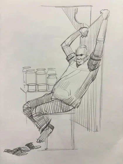 A collection of my figure drawing demonstrations from online classes and practice sessions. Each sketch is an opportunity to study the human form, capturing different poses, gestures, and scenes from daily life.