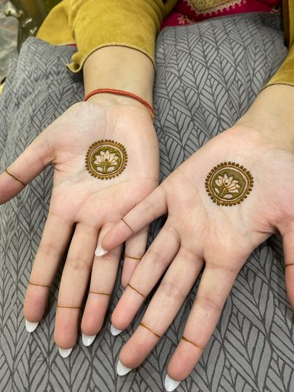 Another view of the minimalist lotus mandalas. The simplicity of the design is what makes it so beautiful.
