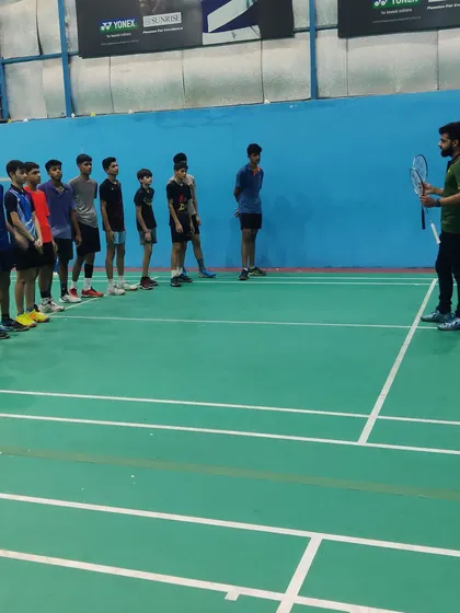 A Yonex expert explaining the technology behind new racquets to our players. These events provide valuable education on equipment selection to match a player's style.