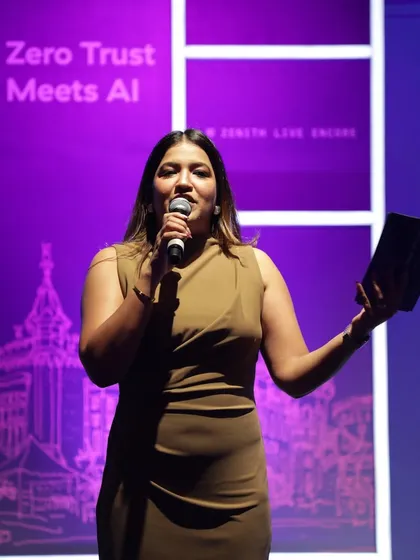 Speaking with passion at the Zenith Live Encore event. I believe in connecting with the subject matter to deliver a more authentic experience.