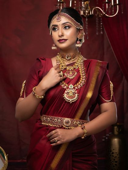 Surabhi's Makeup Studio & Academy - Professional Makeup & Hairstyling Courses Student Portfolios: Traditional South Indian Brides photo 11