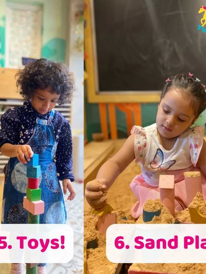 From building tall towers with wooden blocks to digging in the sand, my center offers a variety of activities for independent and group play.
