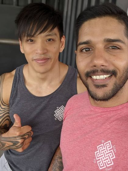 Another picture with Will. It was an honor to train with him.