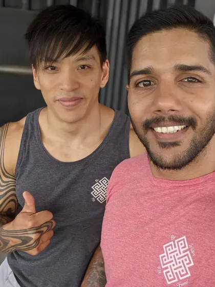 Another picture with Will. It was an honor to train with him.