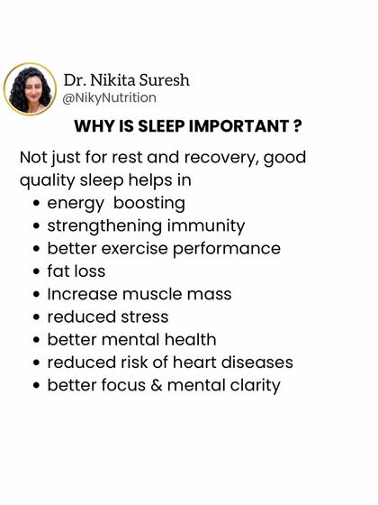 Why is sleep so important? It's crucial for everything from energy and immunity to fat loss and mental health. Prioritizing sleep is one of the best things you can do for your health.