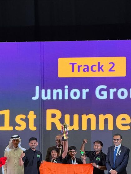 Our teams dominate the junior group at the Codeavour International Championship, with Tech Titans winning 1st place and Logic Loopers securing 2nd.