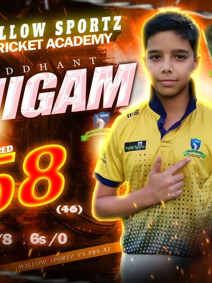 Siddhant Nigam with another solid half-century. Consistent scoring is a key focus in our player development pathway.