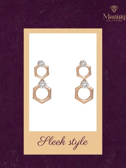 Add a modern edge to your everyday look with these sleek, geometric drop earrings. They are minimal enough for daily wear but striking enough to get noticed.