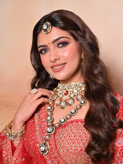 This look proves we don't just teach makeup, we build careers. Join our new batch to learn over 12 trending bridal looks and build your own portfolio.