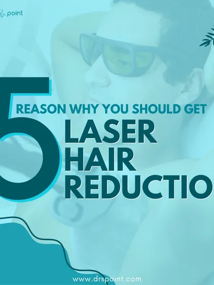 This graphic introduces the top five reasons clients choose my laser hair reduction service. It's a game-changing treatment for anyone looking for smooth, hair-free skin without the constant upkeep.