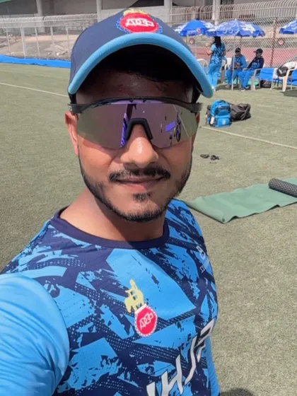 A selfie on the field. Enjoying the sun and the opportunity to coach.