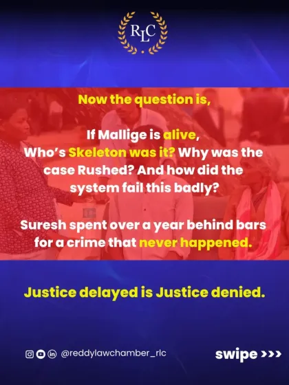 This is the shocking story of Suresh, who spent 1.5 years in jail for a murder he didn't commit after his missing wife was found alive. This case is a stark reminder of how the system can fail and why a robust defense is critical against wrongful prosecution.