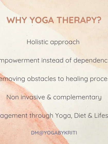 Yoga therapy with me is a holistic process. We look beyond just the physical symptoms to understand your unique mind-body constitution. My goal is to empower you with the knowledge and practices to manage your own health, creating lasting well-being instead of dependence on a therapist.