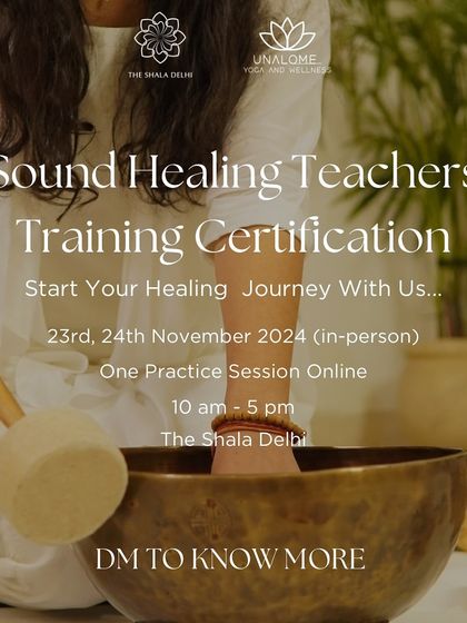 An opportunity to start your healing journey with us. Our Sound Healing Teacher Training Certification is an in-person course that empowers you to transform lives through the power of sound.
